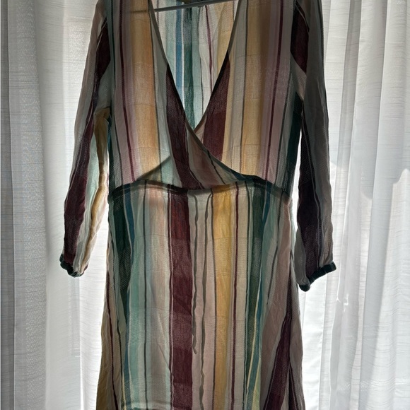 Rails Multicolor Striped Midi Dress - Picture 1 of 7